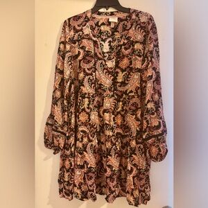 Knox Rose Multicolor Paisley Dress